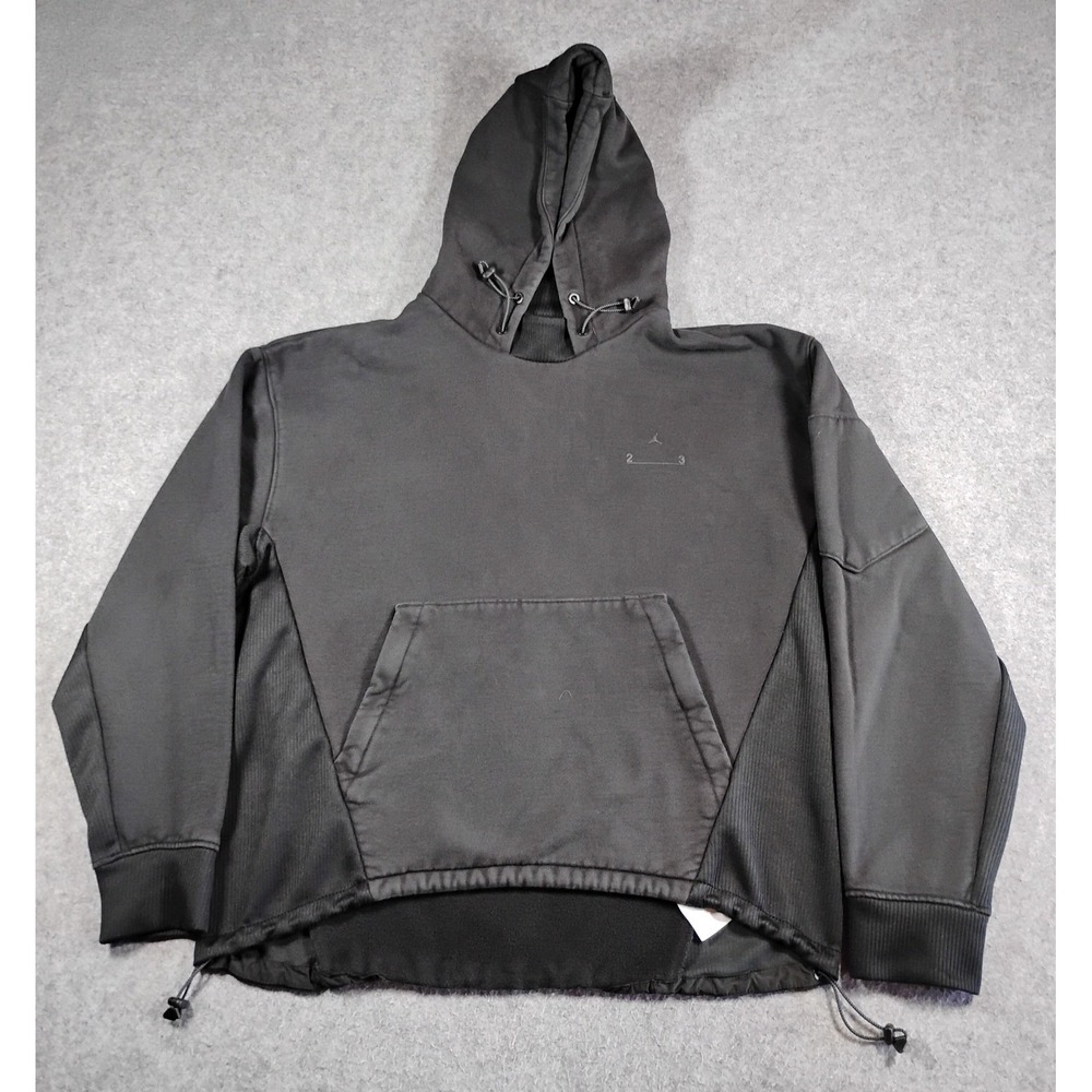 Jordan Engineered 23 Hoodie Mens Loose Fit Bungee Hem Fleece‎ Black  Size Medium